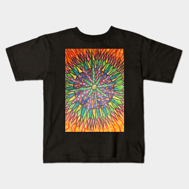 Tye dye Kids T-Shirt by JJs art 